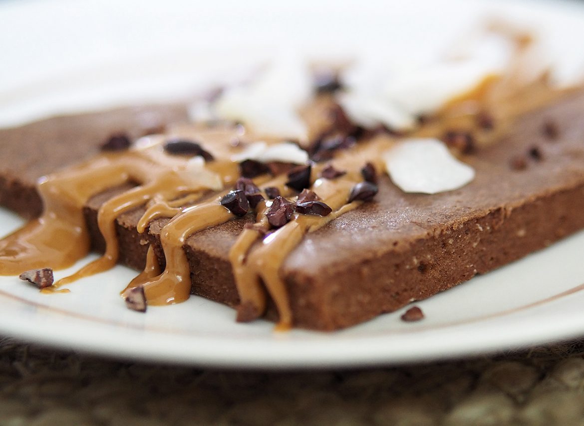 bananpannkaka choklad jordnötssmör