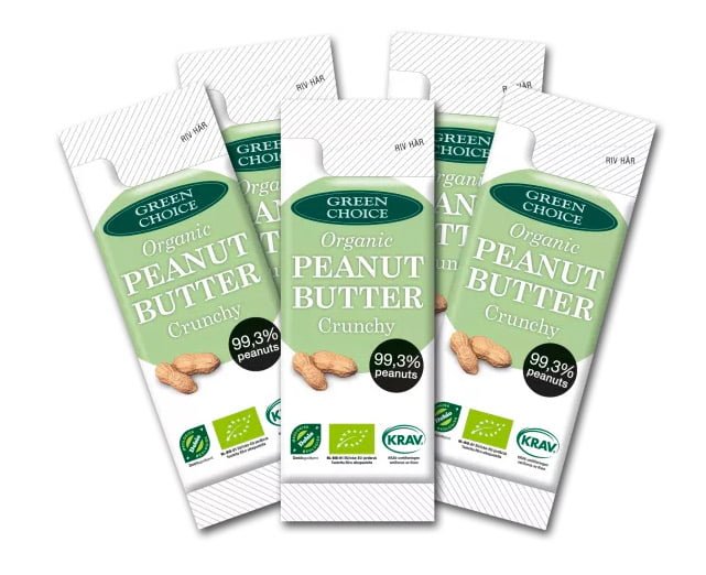 Green choice jordnötssmör i portionspåse