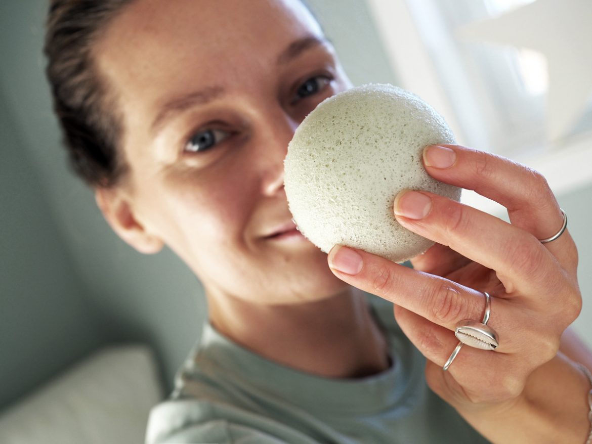 Konjac Sponge naturlig hudrengöring