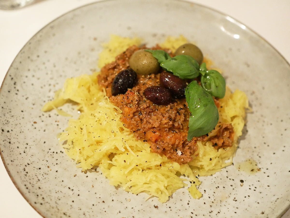 pumpaspagetti köttfarsås