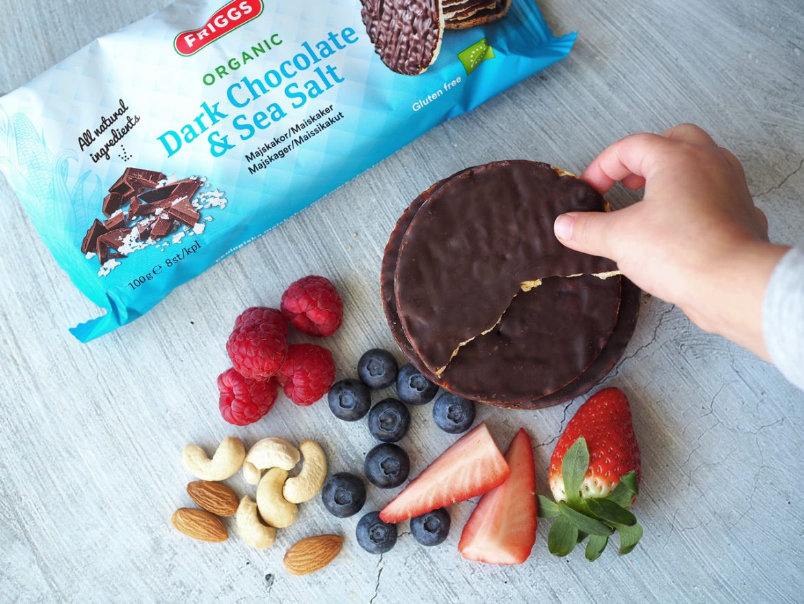 friggs ekologiska majskakor choklad