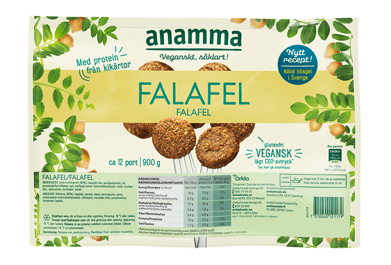 Glutenfria vegetariska biffar falafel