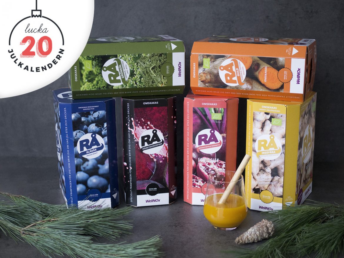 julkalender tävling Rå bag-in-box julkalender tävling Rå juice