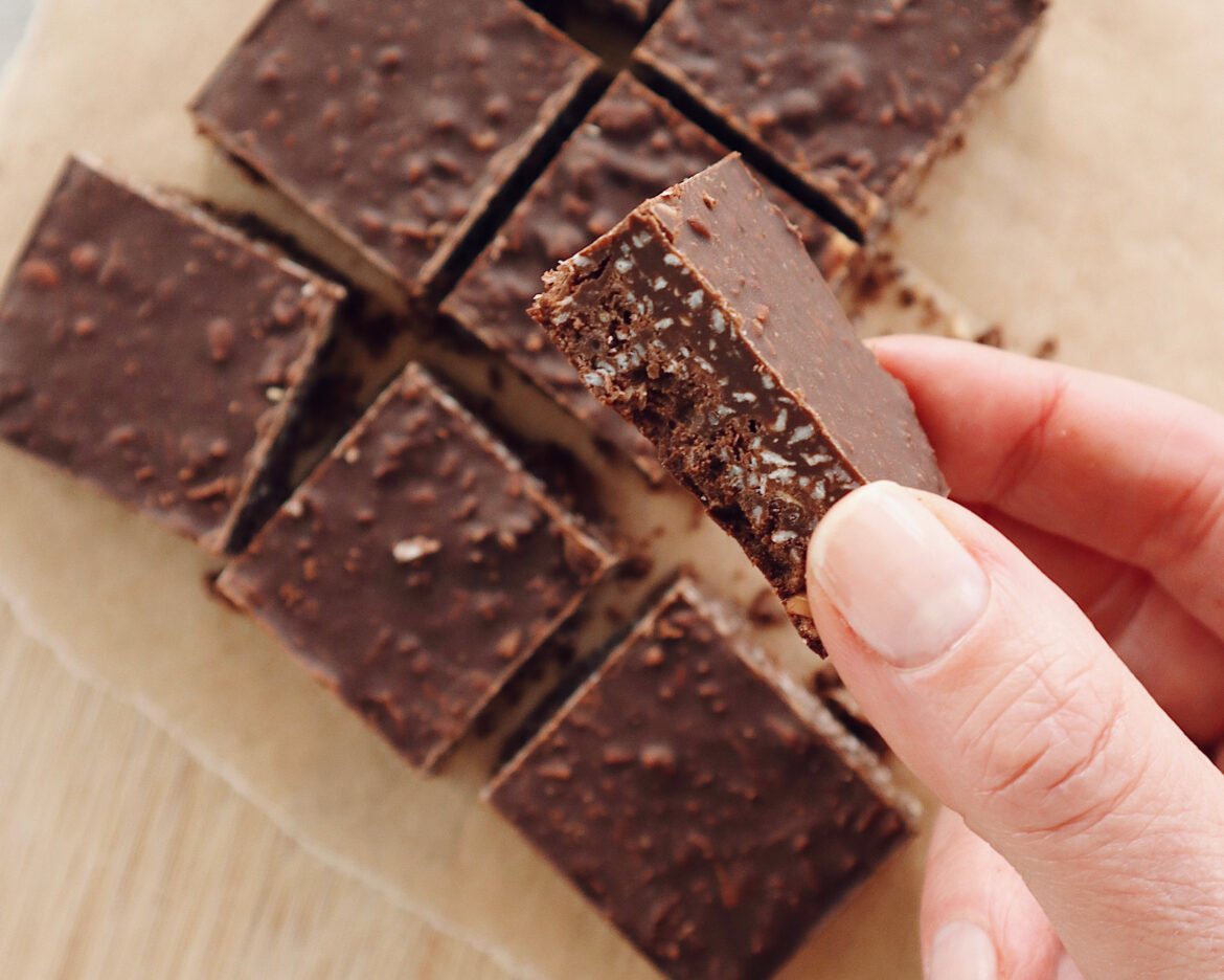 chokladrutor med kokos