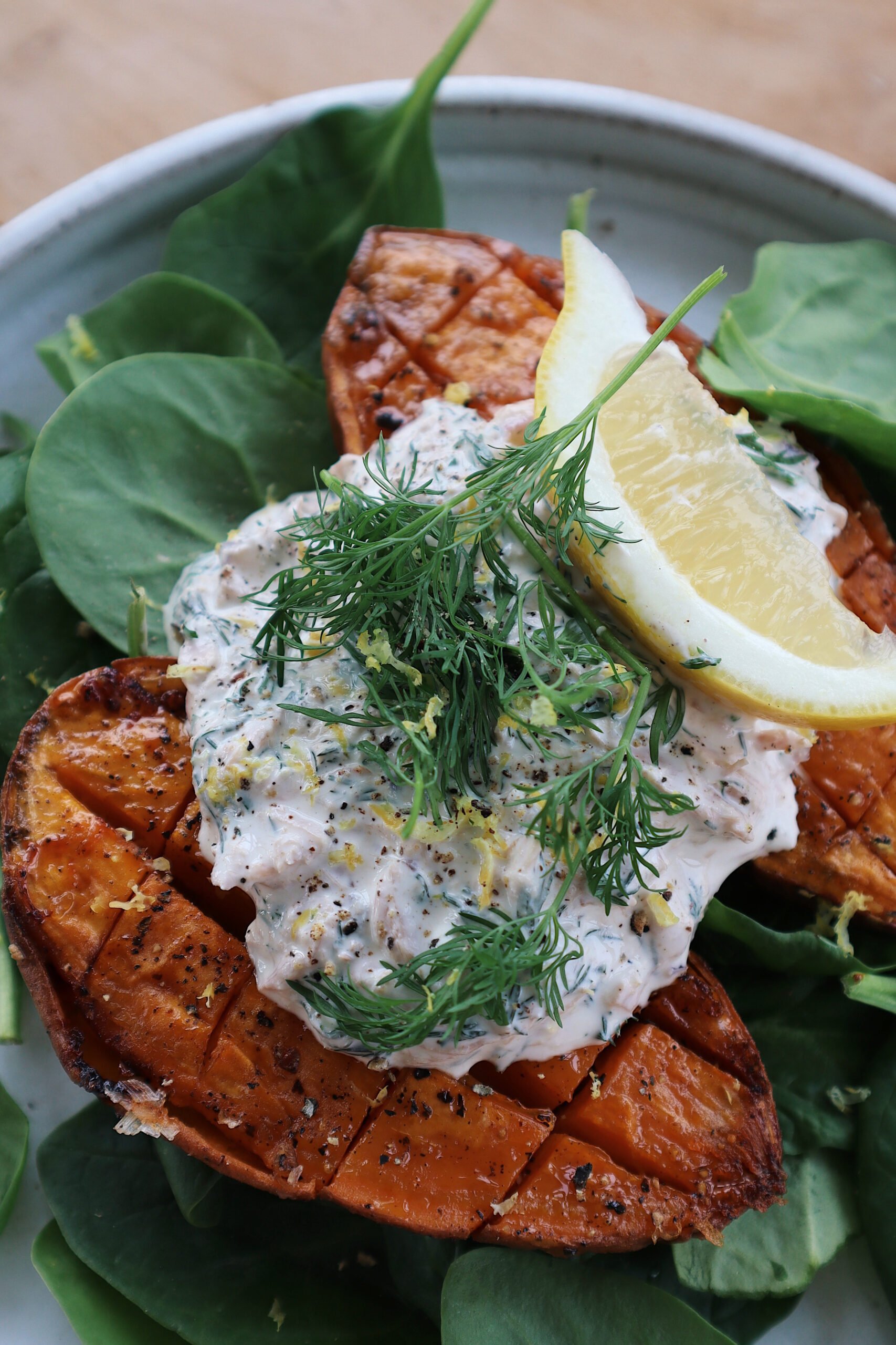 sötpotatis Tonfiskröra